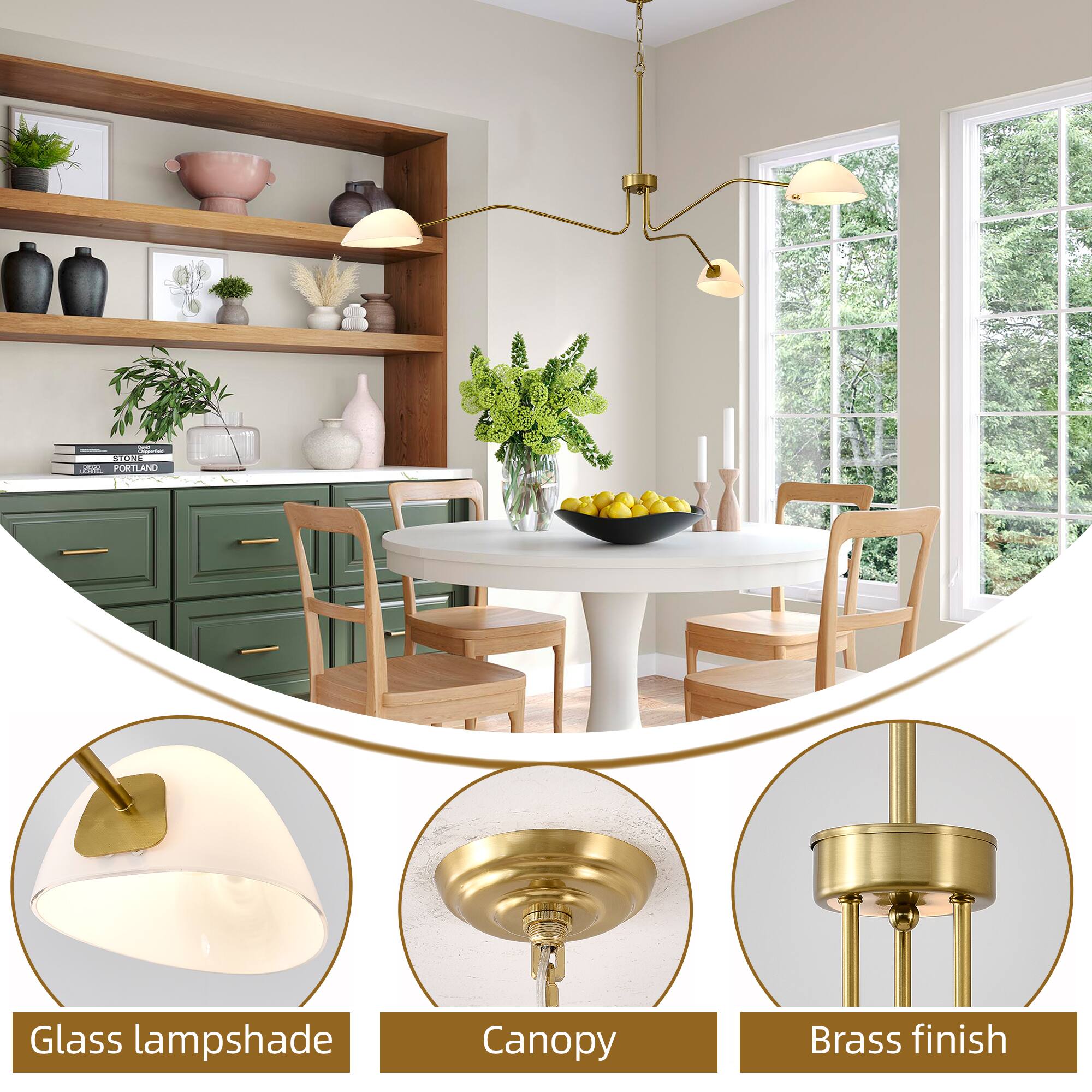 I R00d Portland Glass Lampshade Canopy Brass Finish

Glass lampshade  
Canopy  
Brass finish