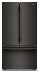 KitchenAid - 24 Cu. Ft. French Door Counter-Depth Refrigerator with Internal Water Dispenser - Black Ore - Front_Zoom