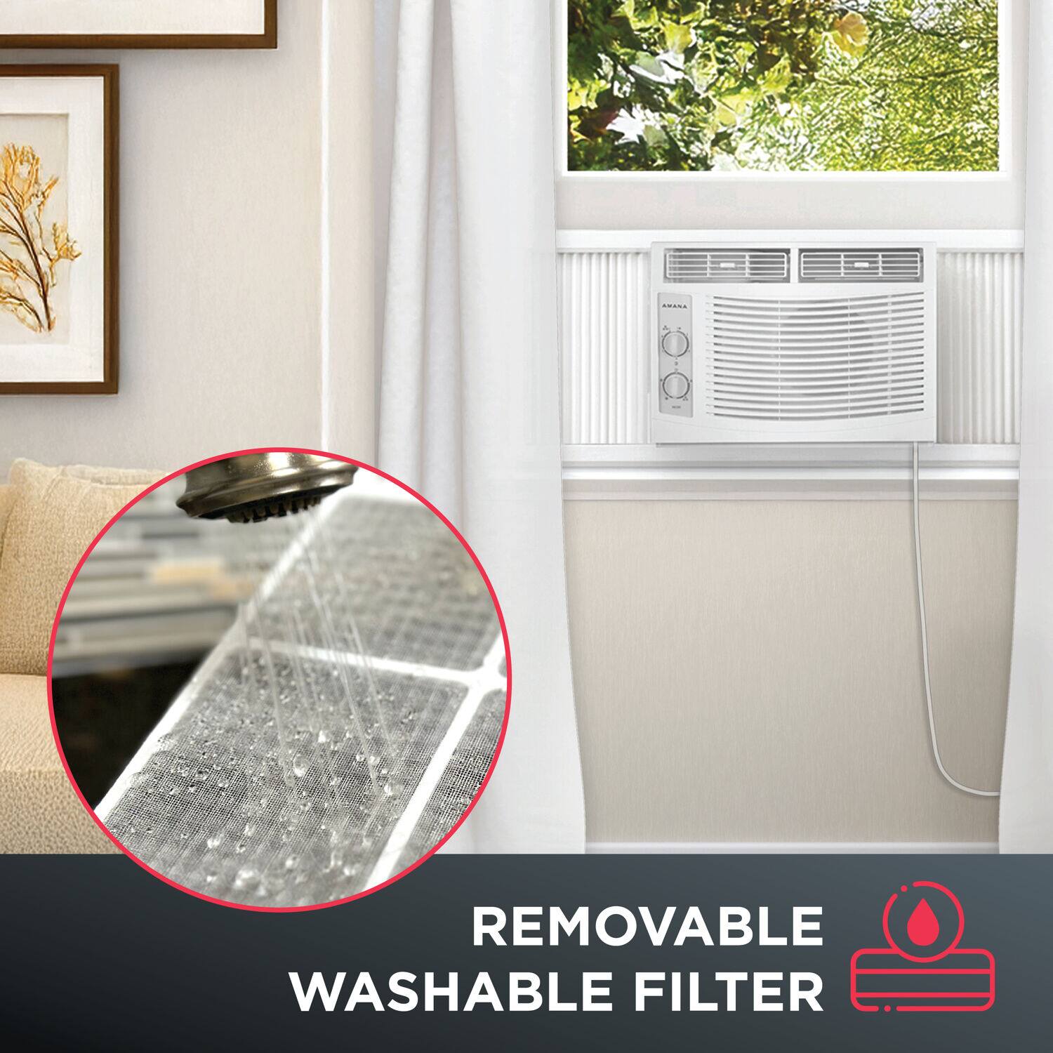 Removable washable filter