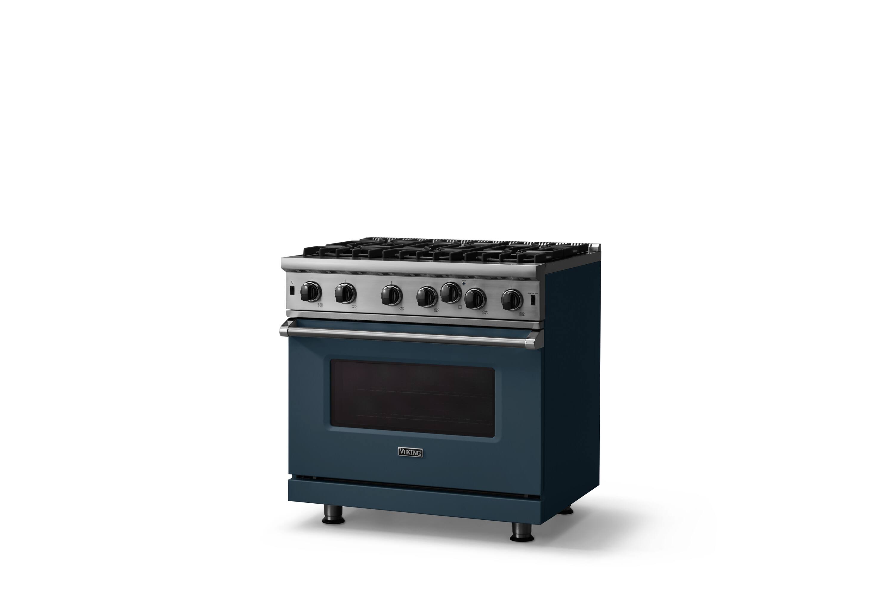 Angle. Viking - 5-Series Gas Open Burner Range - Squall.