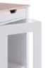 Alt View 14. TRINITY - 20" White Litter Box Enclosure End Table w/ Drawer - White.