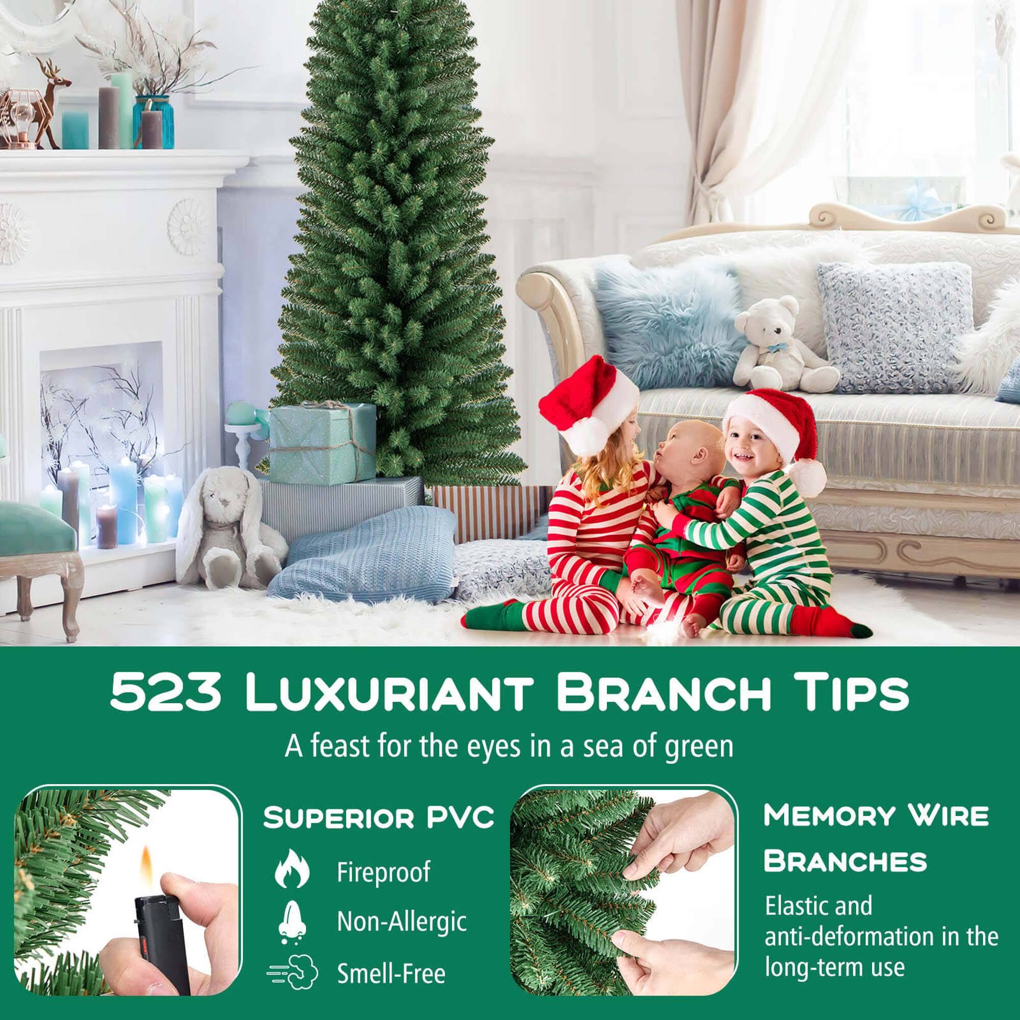 523 LUXURIANT BRANCH TIPS
A feast for the eyes in a sea of green
SUPERIOR PVC
Fireproof
Non-Allergic
Smell-Free
MEMORY WIRE BRANCHES
Elastic and anti-deformation in the long-term use