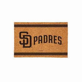 Evergreen Enterprises - San Diego Padres 24" x 36" Outdoor Monochrome Team Logo Coir Mat - Brown