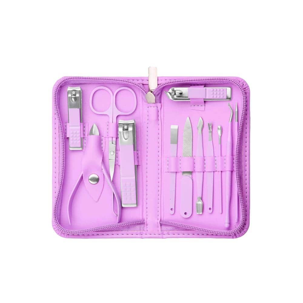 Beauty Hub Ecommerce - Travel Case Nail Set - Purple