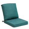 Crestlive Products - 24x24 Inch Water-Repellent Deep Seat Outdoor Cushions, Fade-Resistant Replacement for Patio Furniture - Green