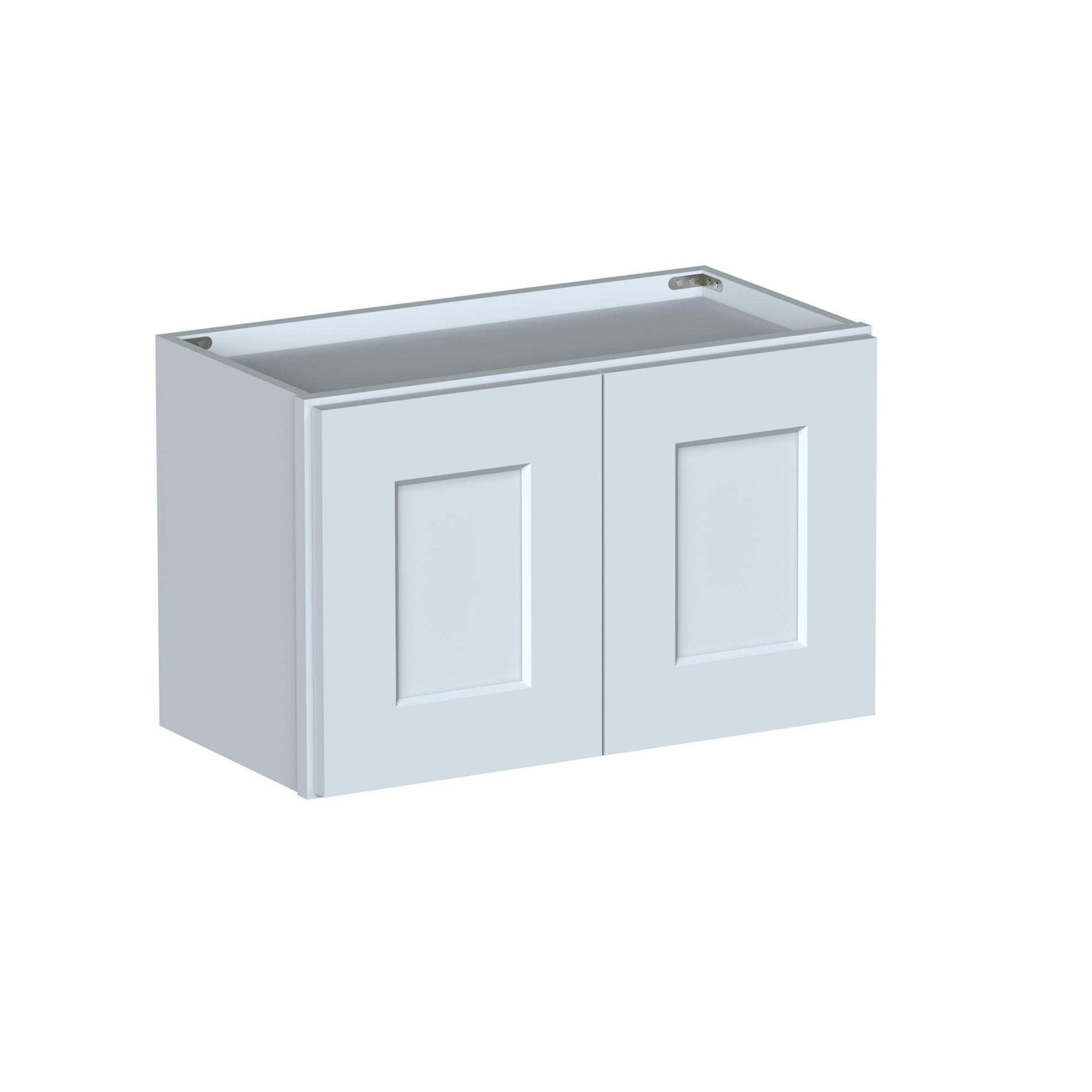 Alt View 1. Boyel Living - 24in.W x12in.D x15in.H WALL CABINET Fully assembled Cabinet With Two HDF Doors - Gray.