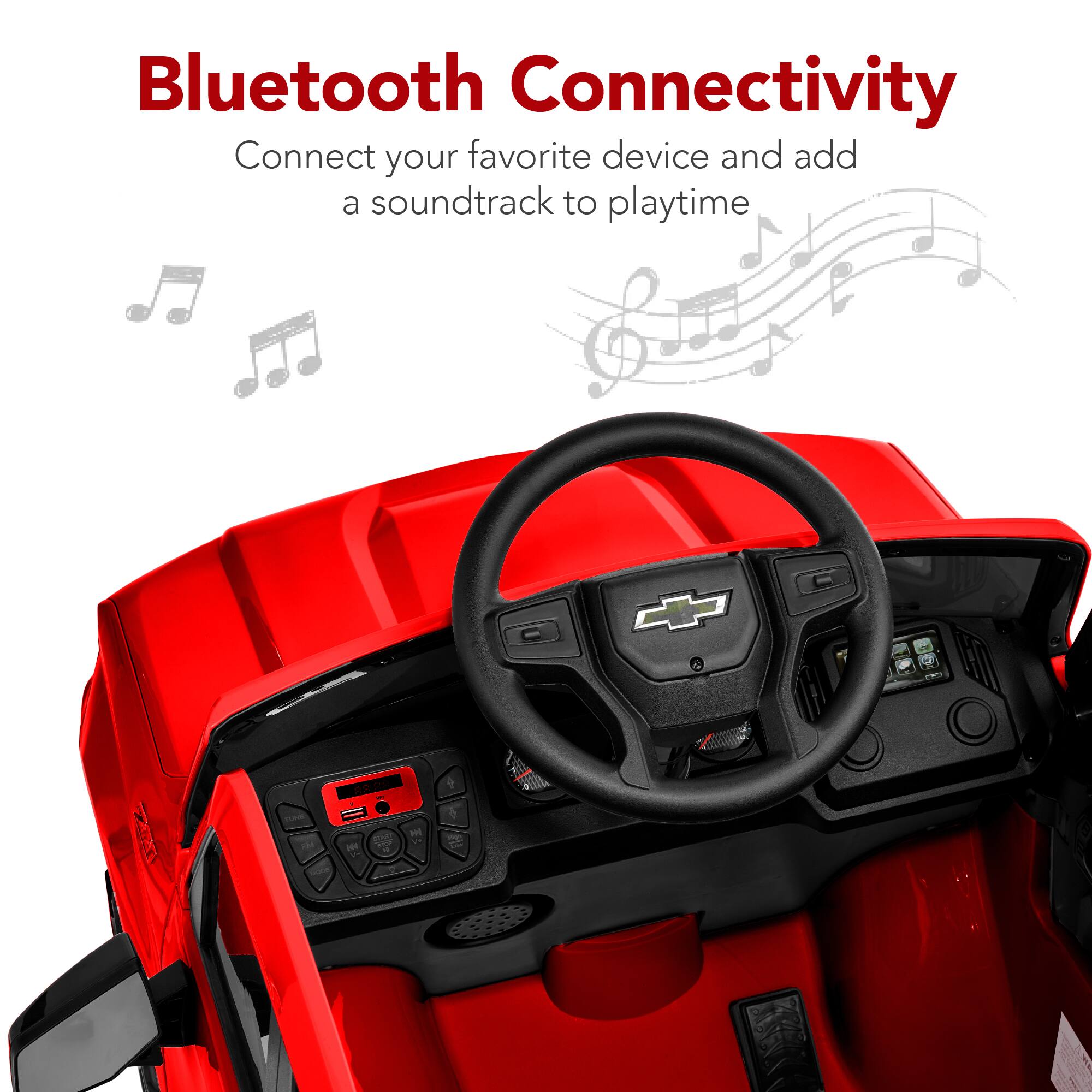 Bluetooth Connectivity: Connect your favorite device and add a soundtrack to playtime.