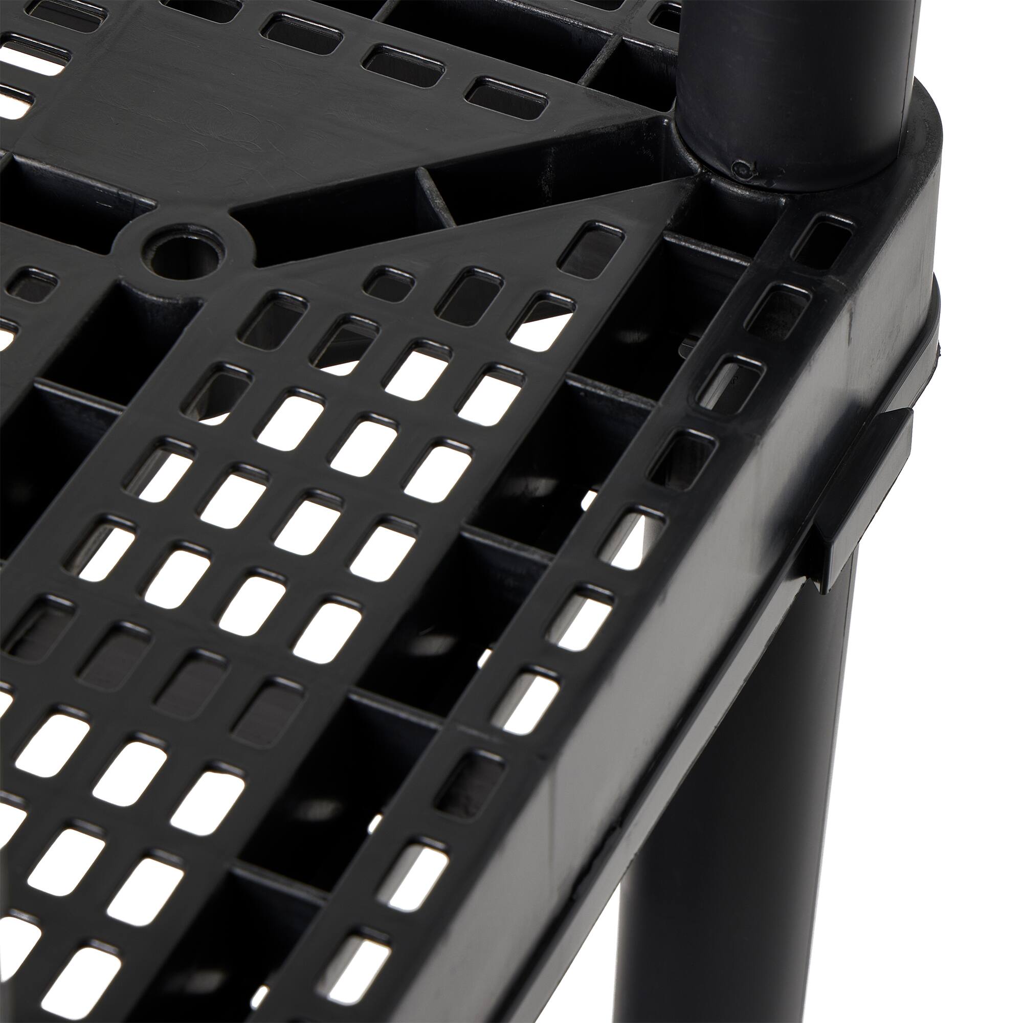 Alt View 3. Gracious Living - Gracious Living 4 Shelf Fixed Height Medium Duty Storage Rack, 2 Pack, Black - Black.