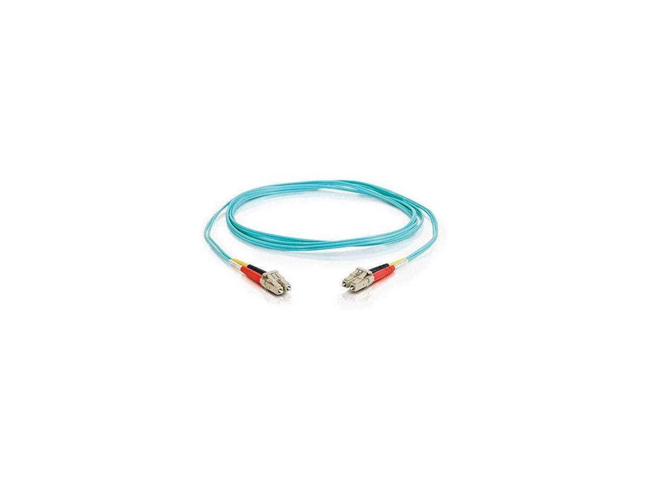 Alt View 3. Cables to Go - C2G 01119 OM3 Fiber Optic Cable - LC-LC 10Gb 50/125 Duplex Multimode PVC Fiber Cable, Aqua (65.6 Feet, 20 Meters).