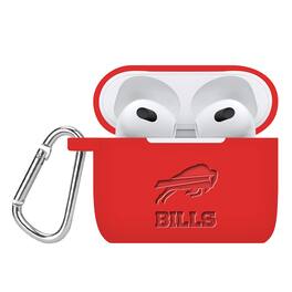 Artinian - Buffalo Bills Debossed Silicone AirPods Gen Three Case Cover - No Size - Multicolor
