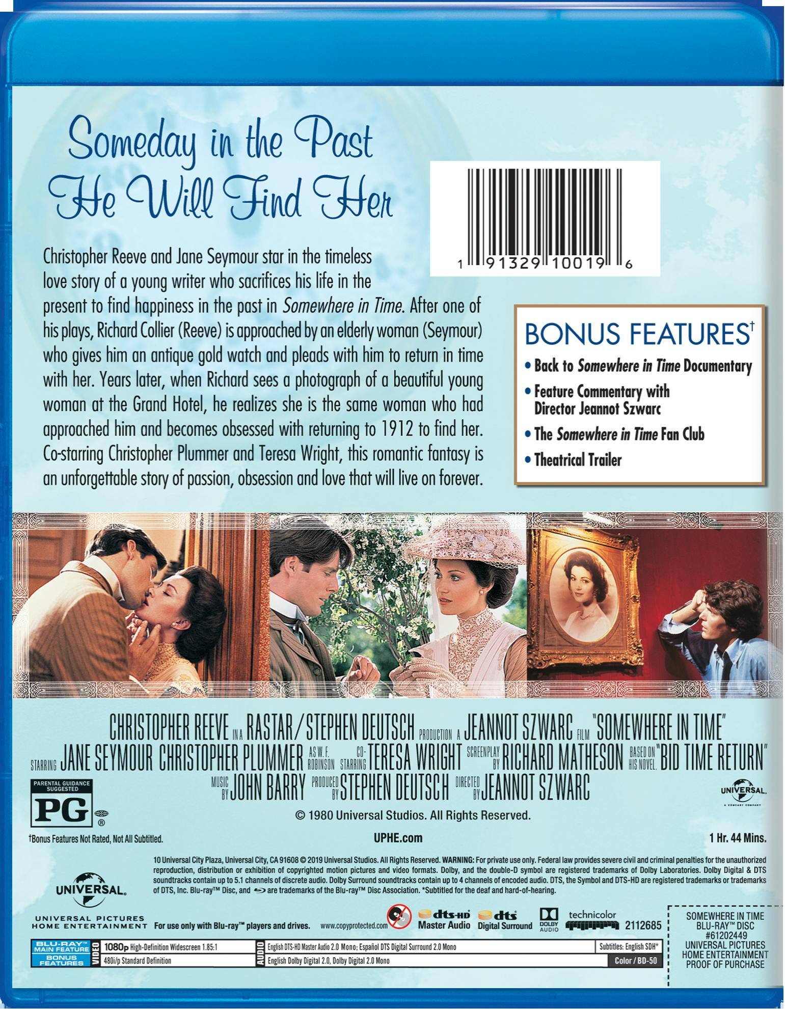 Angle. Somewhere in Time [Blu-ray].