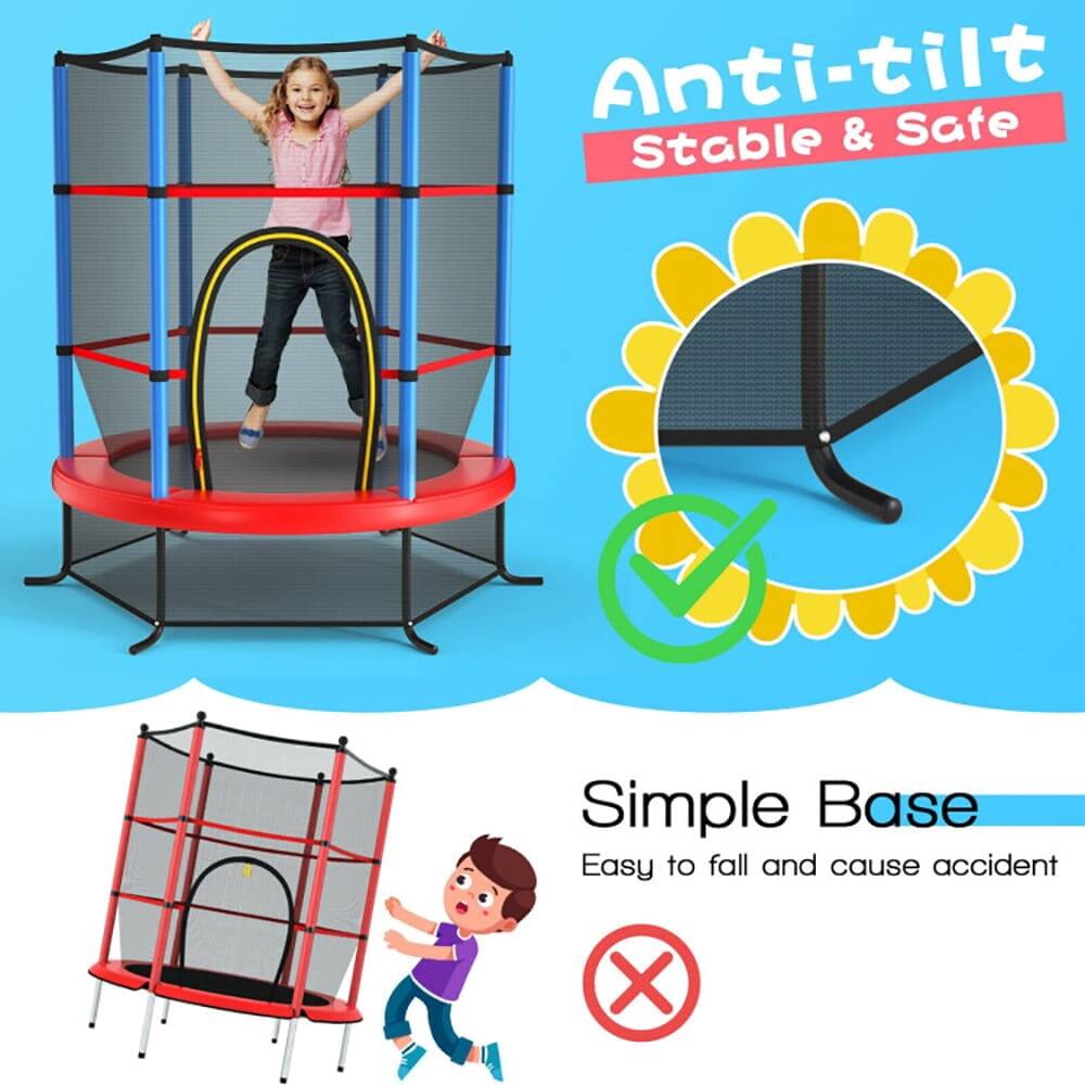 Anti-tilt  
Stable & Safe  

Simple Base  
Easy to fall and cause accident