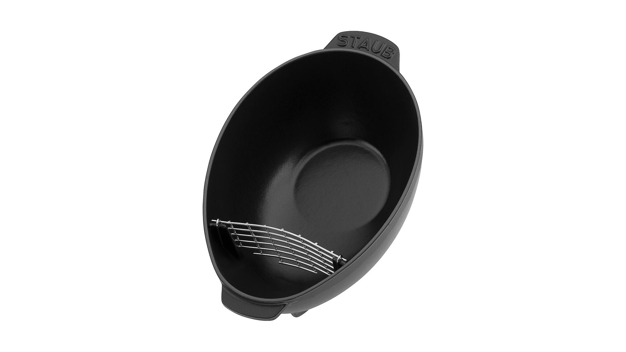 Alt View 2. Staub - Staub Cast Iron 2-qt Mussel Pot - Matte Black - Matte Black.