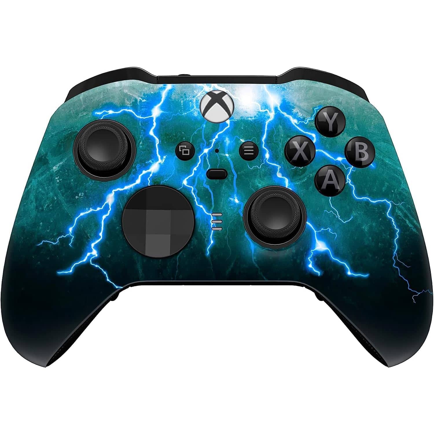 Front. Custom Controllerzz - Custom Elite Series 2 Wireless Controller for Xbox Series X, Xbox Series S, Xbox One - Green Skies.