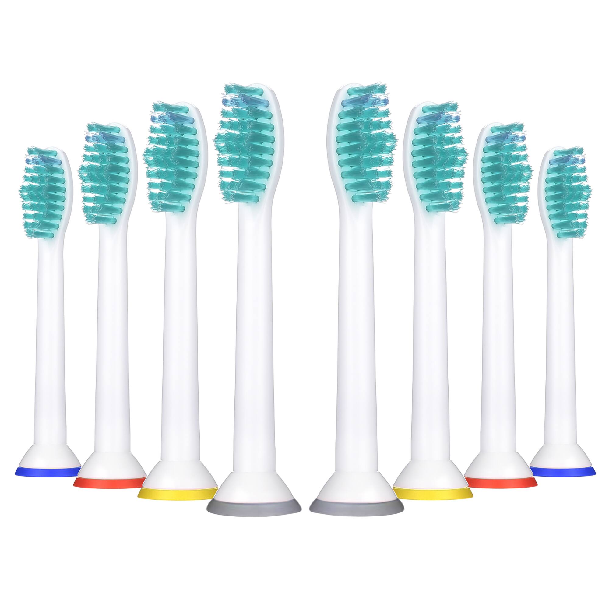 Angle. Pursonic - Pursonic Replacement Toothbrush Heads, Compatible with Sonicare Electric Toothbrush 4 Pack - White.