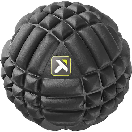 Front. TriggerPoint - TriggerPoint GRID X Massage Ball - Black - Black.