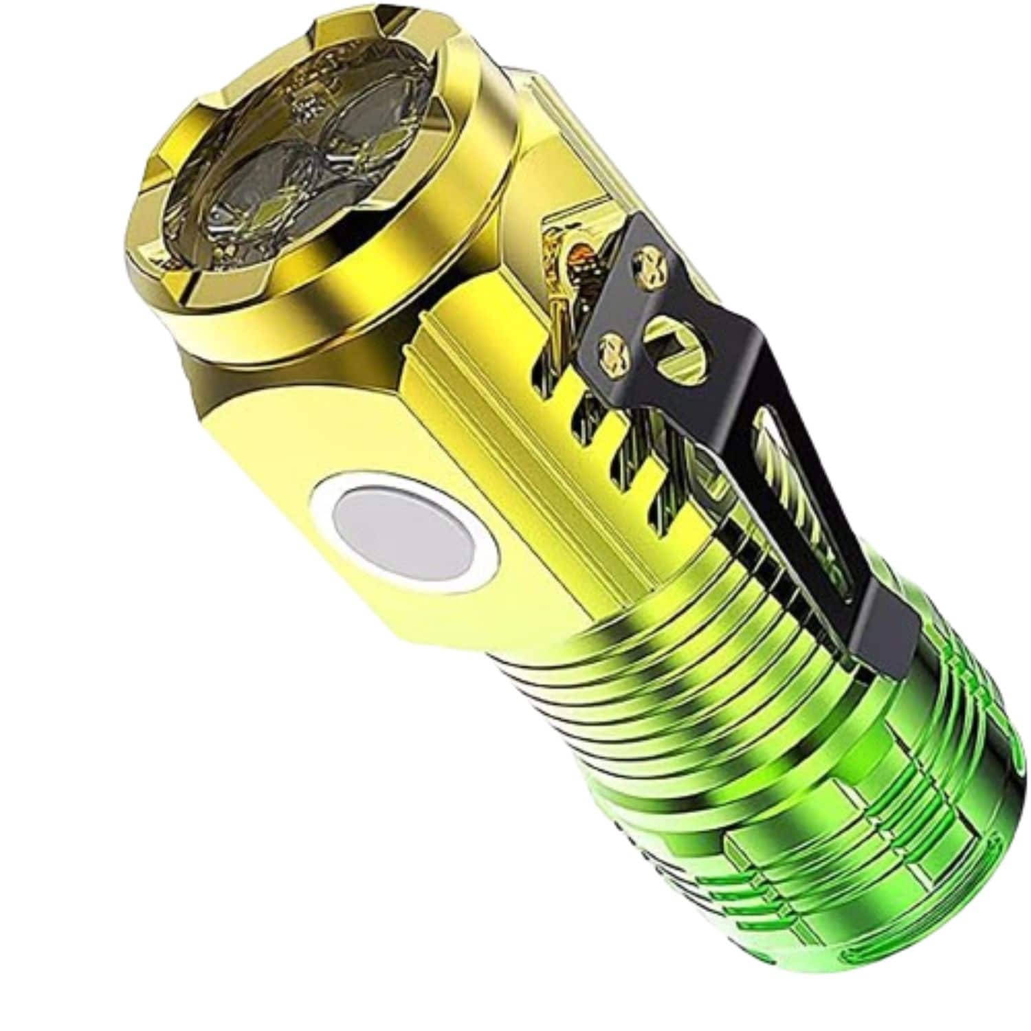 Home Collection - Green Three-Eyed Monster Mini Flashlight Super Power Waterproof Outdoor Travel Torch