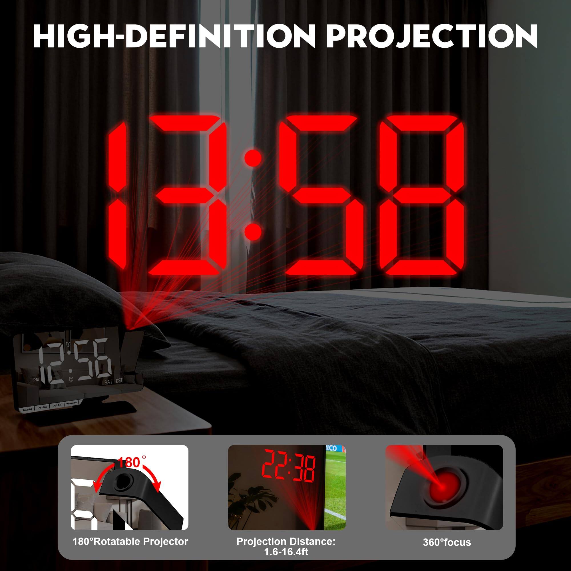 HIGH-DEFINITION PROJECTION

10:08 20 P SAT

180° Rotatable Projector

Projection Distance: 1.6-16.4ft

360° focus