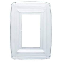 Westinghouse - 1 gang Plastic Wall Plate 1 pk - Clear