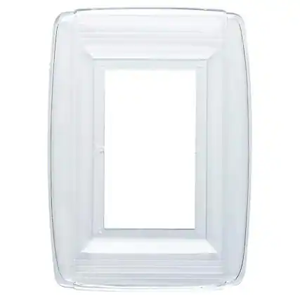 Front. Westinghouse - Westinghouse Clear 1 gang Plastic Wall Plate 1 pk - Clear.