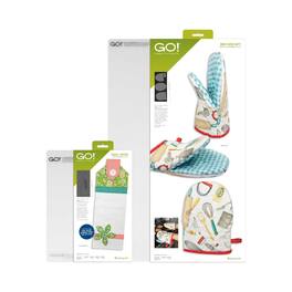 AccuQuilt - GO! Kitchen Essentials Die Bundle – Towel Topper, Oven Mitt Dies, Insul-Bright & 2 Free Mats - Multicolor