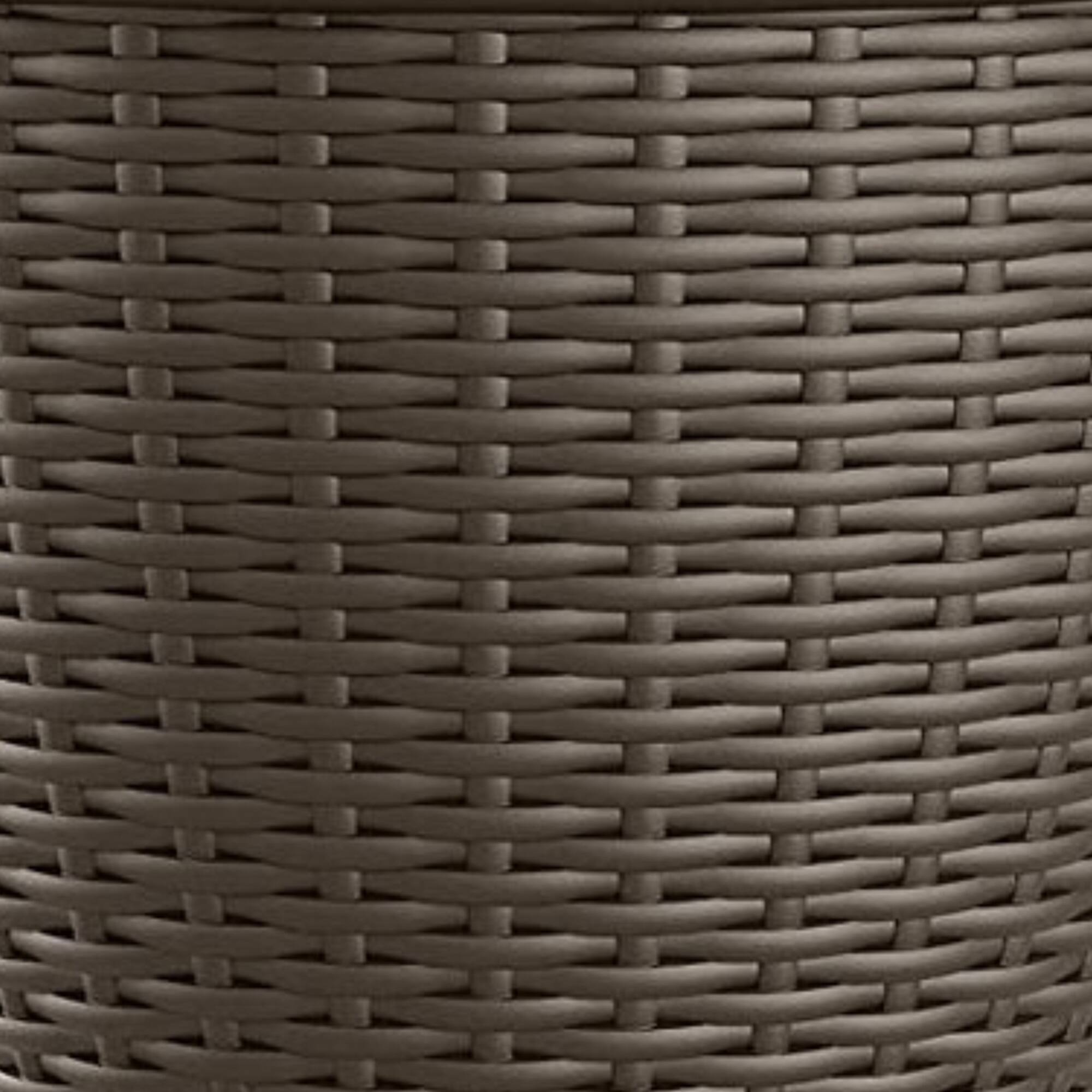 Alt View 7. Suncast - Suncast Willow 18" Diameter Decorative Wicker Patio Planter Pot, Java (4 Pack) - Brown.