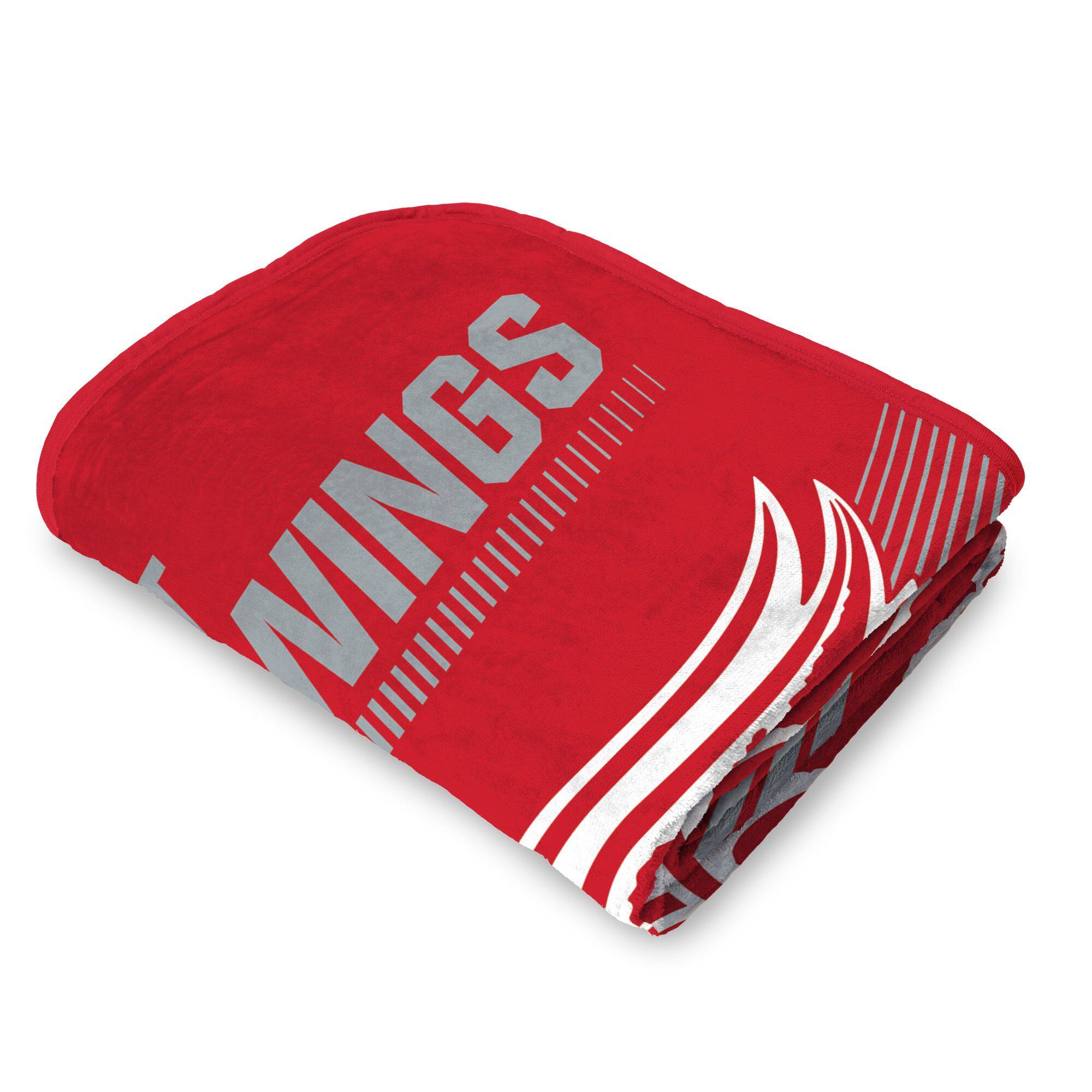 Back. Sweet Home Collection - NHL Detroit Red Wings 60" x 80" Raschel Throw Blanket - Red.