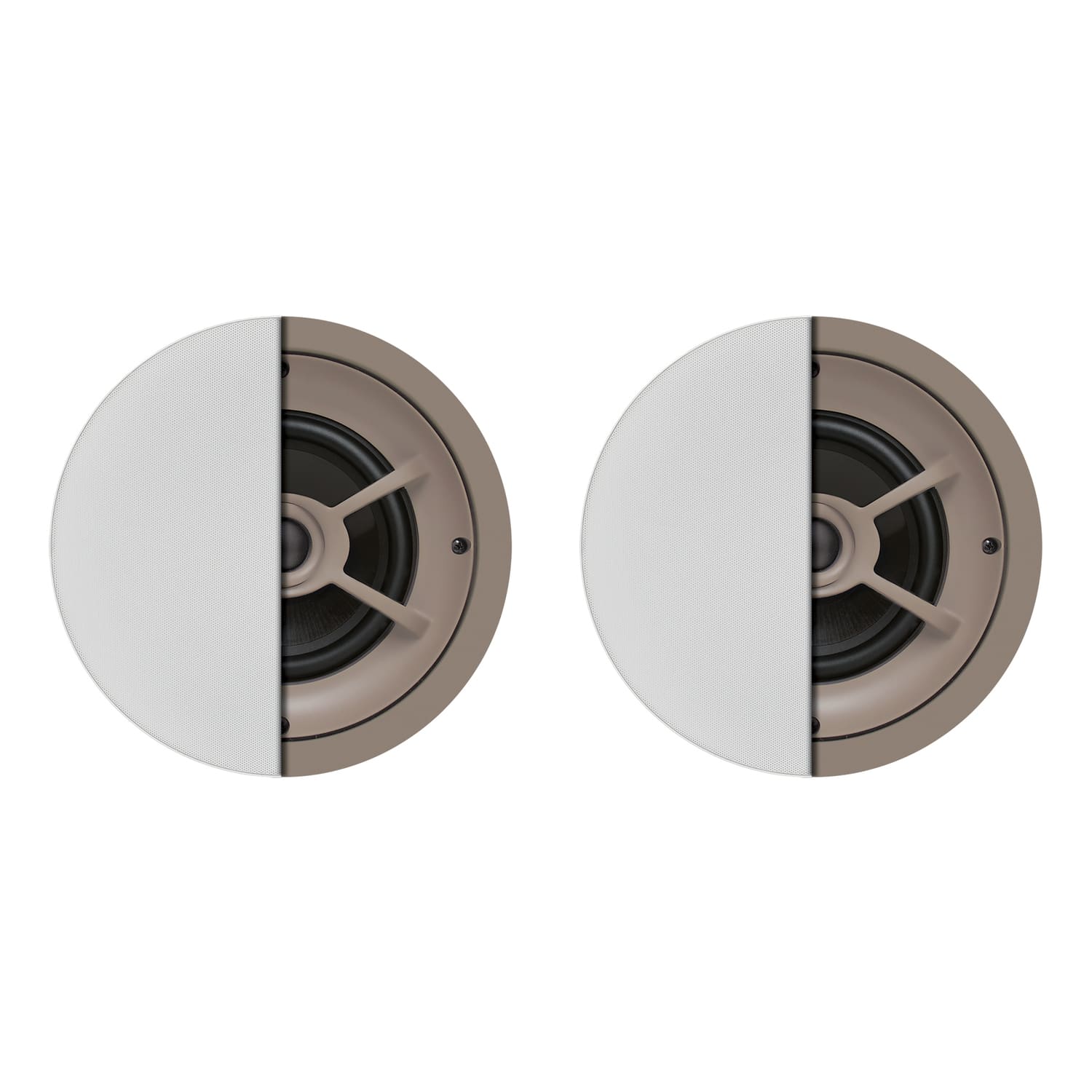 Proficient Audio - Pas11626 / C626 Protege C626 100-watt 6-1/2-in. 2-way Graphite In-ceiling Speaker Set - White