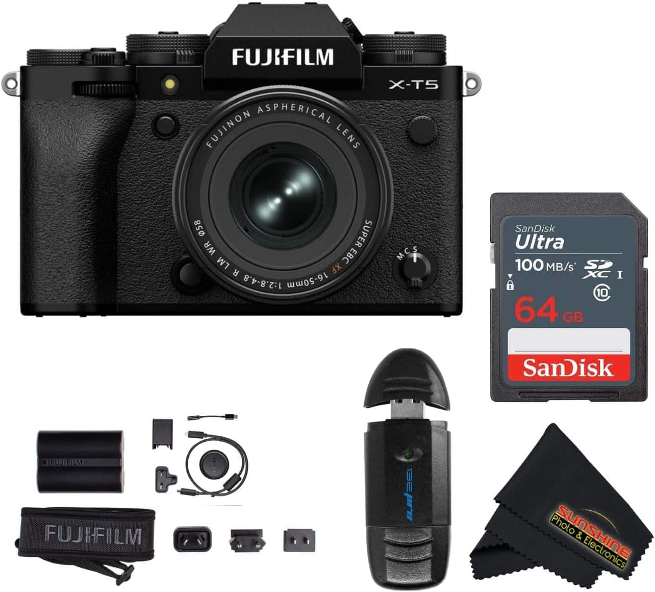 Bundle - Fujifilm - X-T5 Mirrorless Camera with XF 16-50mm f/2.8-4.8 R LM WR Lens - Black price history on PriceWatchPro