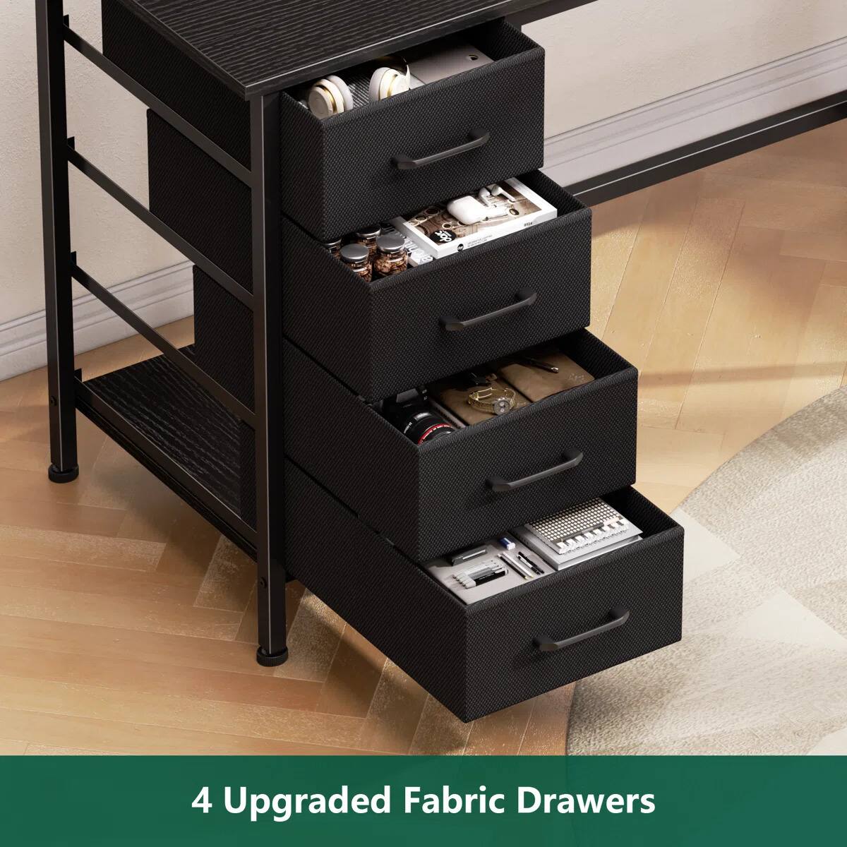 4 Upgraded Fabric Drawers