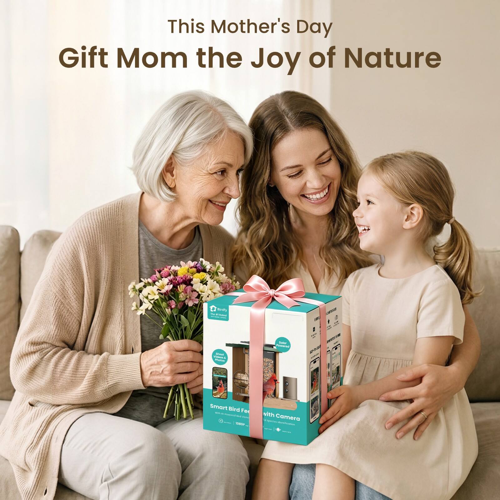 This Mother's Day  
Gift Mom the Joy of Nature  

Smart Bird Feeder with Camera