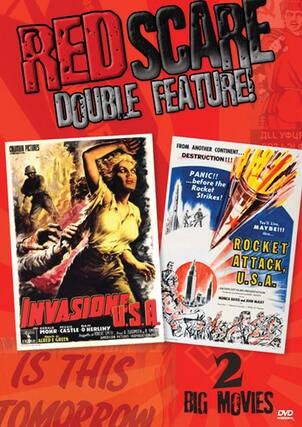 Front. Red Scare Double Feature! (Invasion U.S.A. / Rocket Attack, U.S.A.) - DVD.