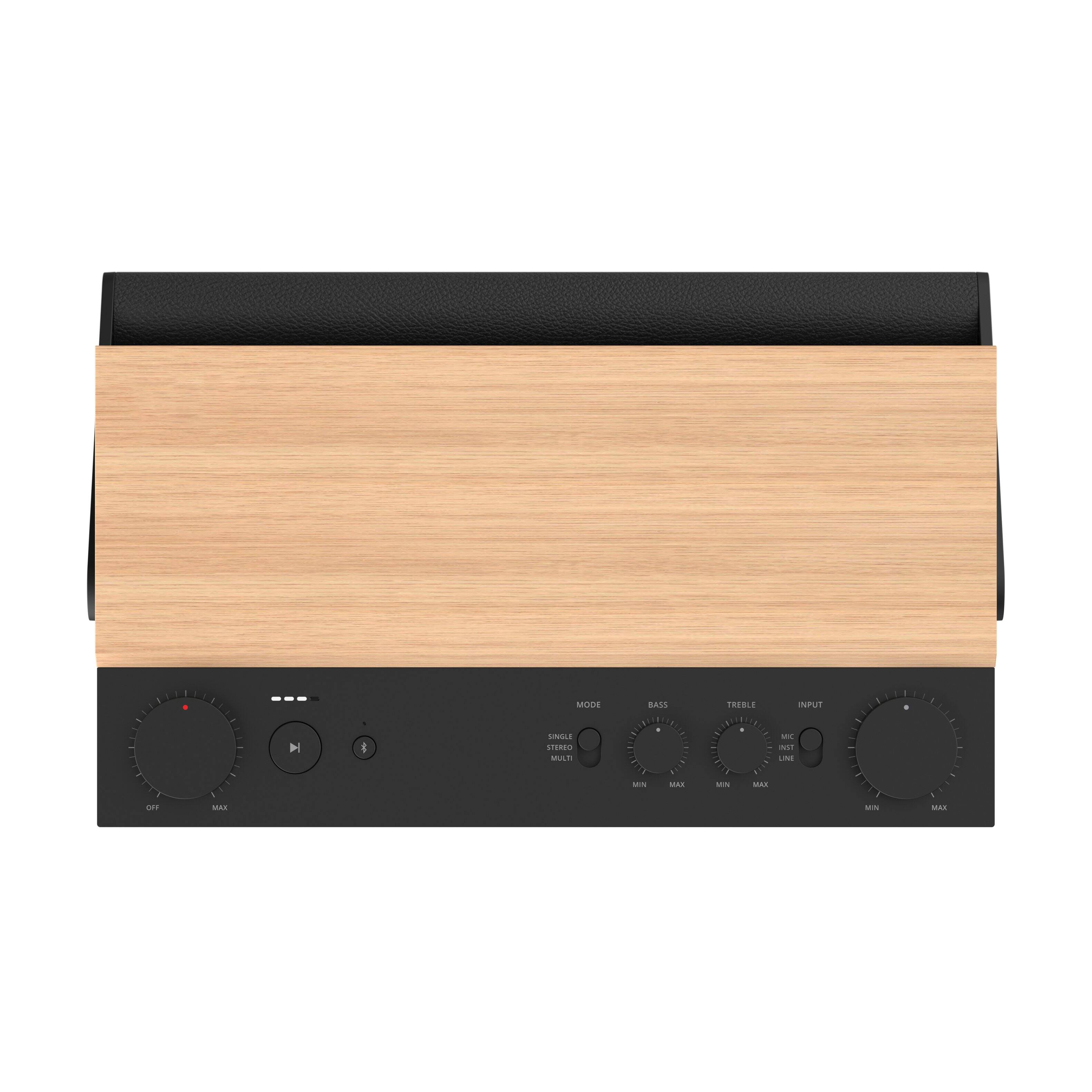 4 MODE SNILE STEREO MULE BASS - -.. TREBLE - - INPUT - IE 9 e MAX - -