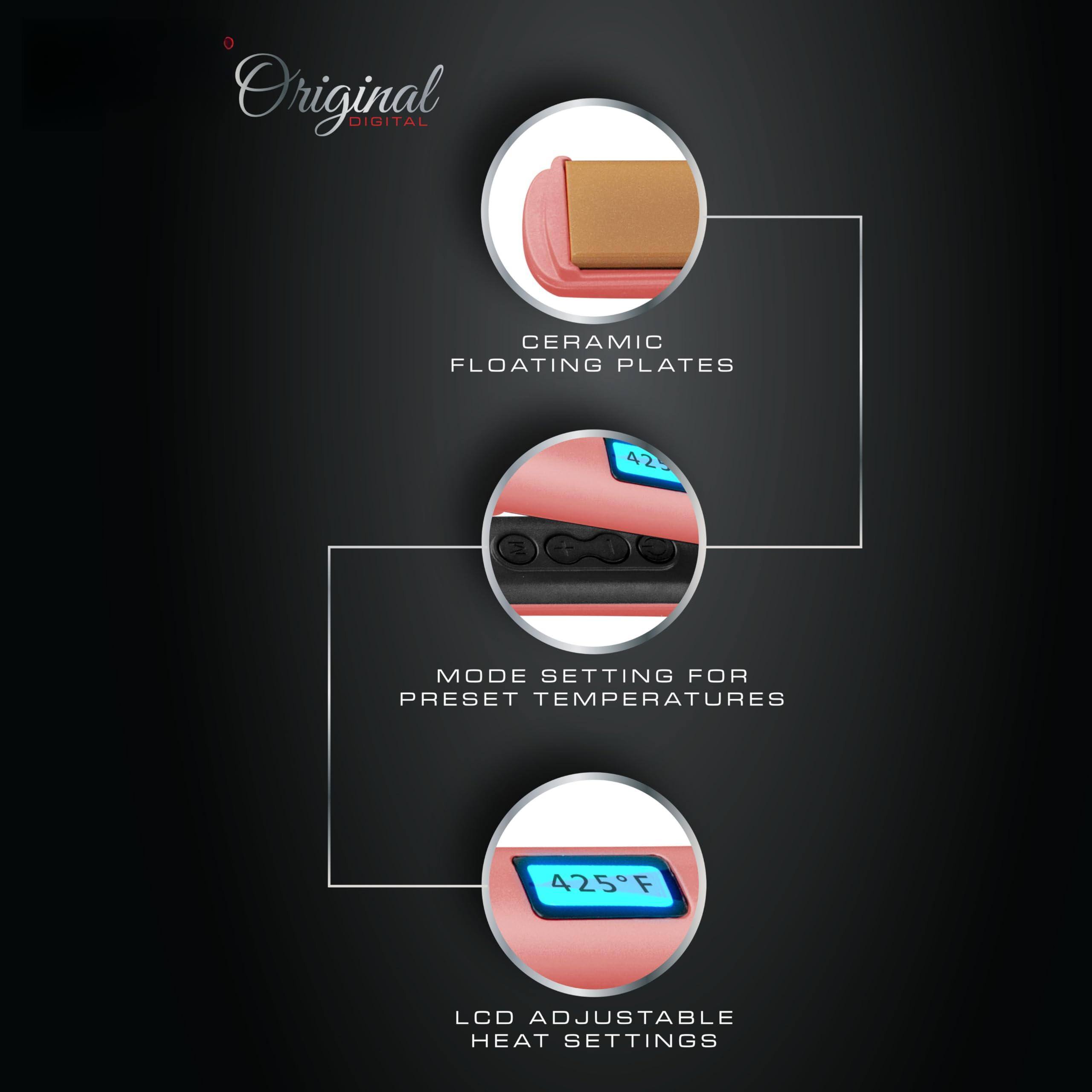 Original Digital Ceramic Floating Plates

- Ceramic Floating Plates
- Mode Setting for Preset Temperatures
- LCD Adjustable Heat Settings
- 425°F