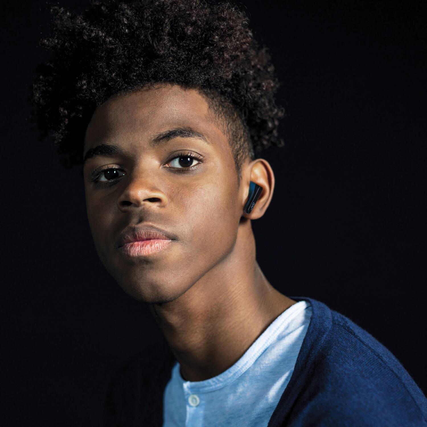 Back. JVC - Riptidz True Wirless In-Ear Headphones HAA9TA - Blue.