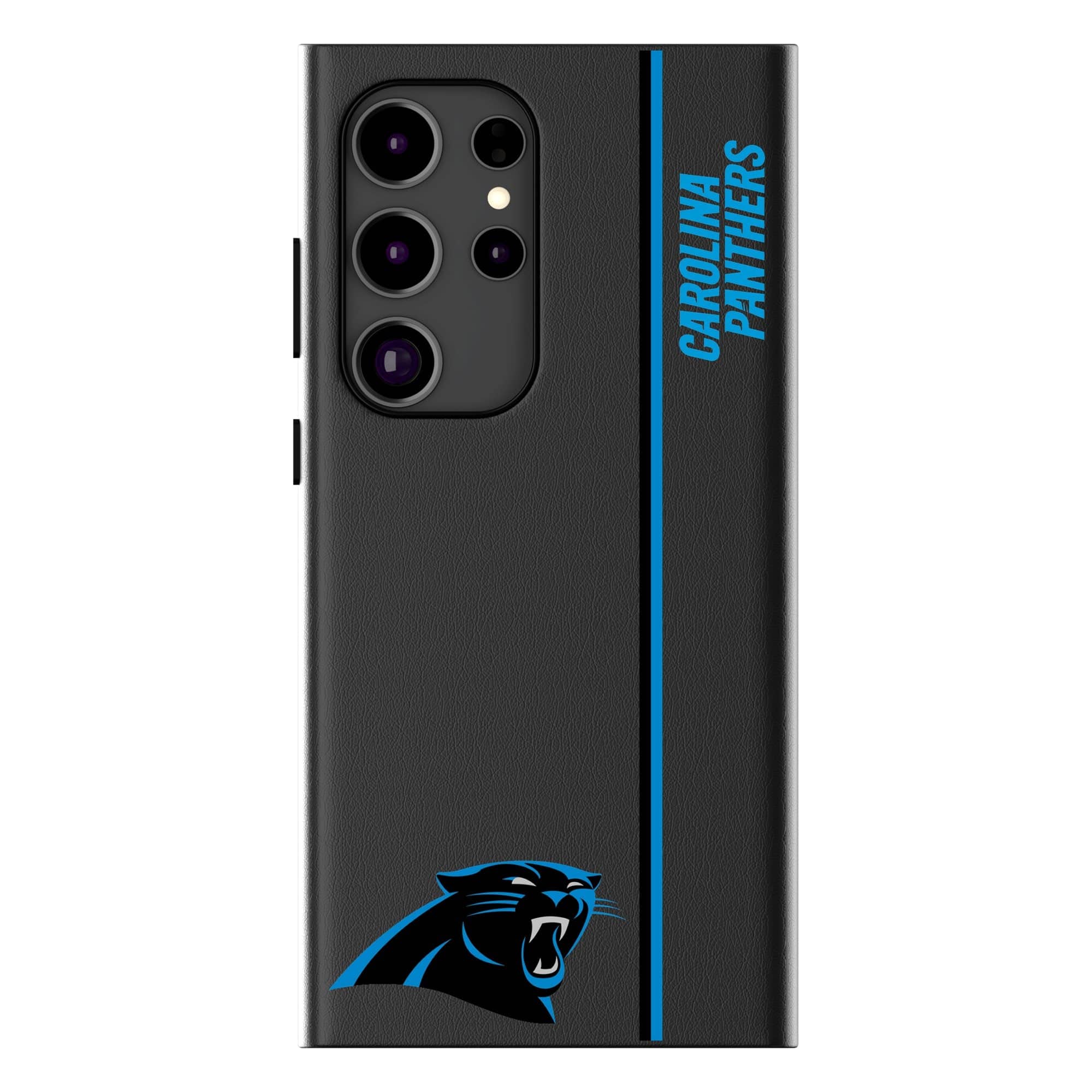 Keyscaper - NFL - Carolina Panthers Galaxy Magnetic Bump Case - S24 - Black