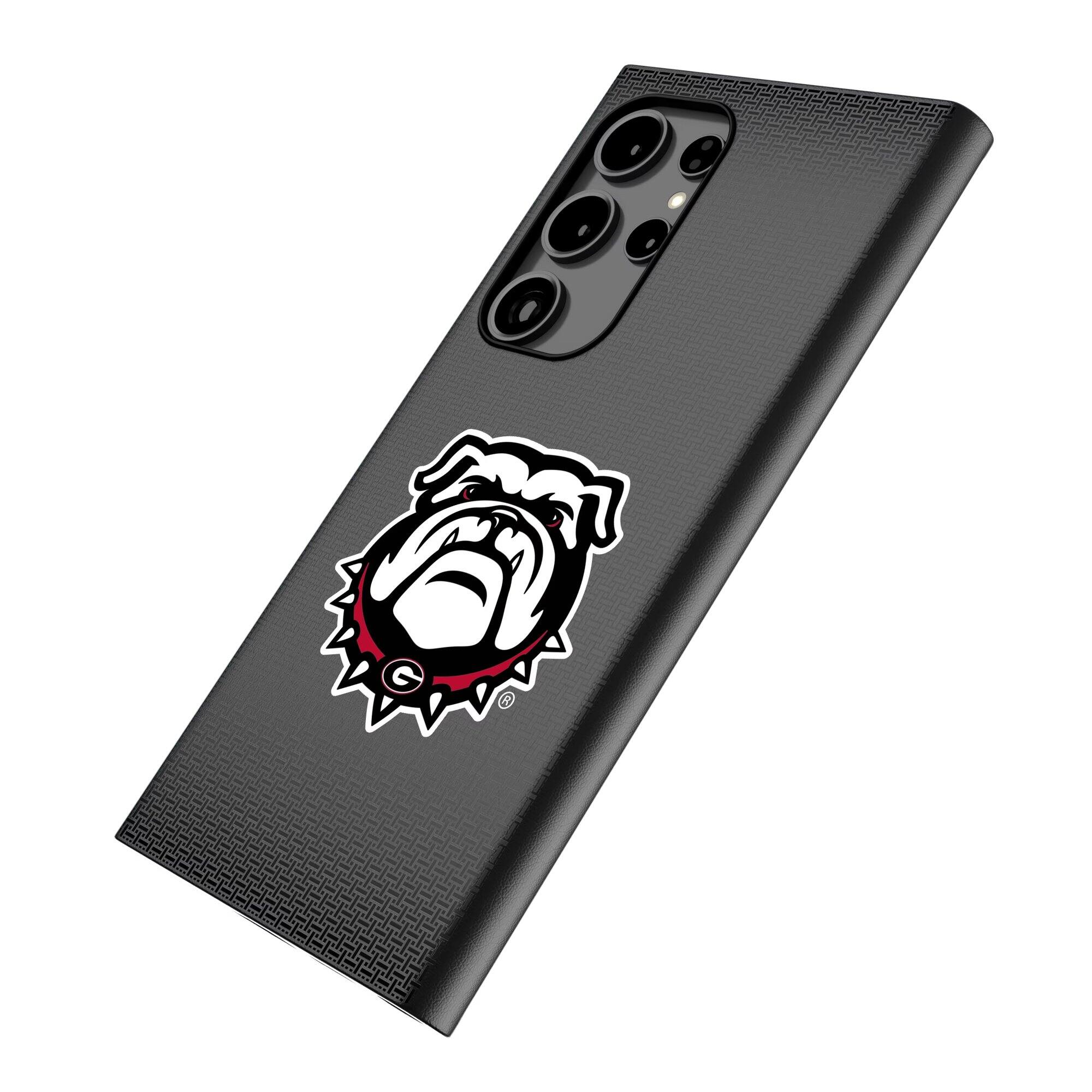 Alt View 1. Keyscaper - Georgia Bulldogs UGA Galaxy Magnetic Bump Case - S25 - Black.