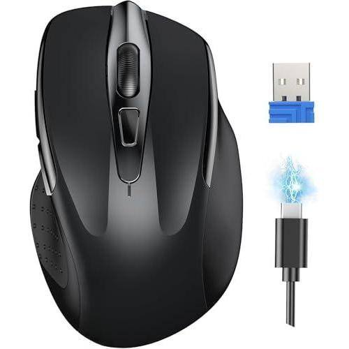 Cedar Assembly Wireless Mouse Rechargeable Usb a Silent Quiet Click 6 ...