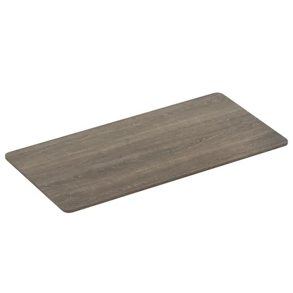 Front. Ecooso - One-piece Tabletop for Electric Standing Desk & Height Adjustable Sit-Stand Desk - Grey.