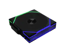 Lian Li - UNI Fan TL 120 Wireless - Single Pack - Reverse Blade - 2.4 GHz Control - Infinity Mirror - (12RTL1W1B) - Black