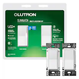 Lutron - Sunnata 150 W Rocker Dimmer 1 pk - White