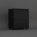 Angle. FUFU & GAGA - FUFU&GAGA 2 - Drawer Nightstand: Minimalist Bedroom Storage Solution - Black.