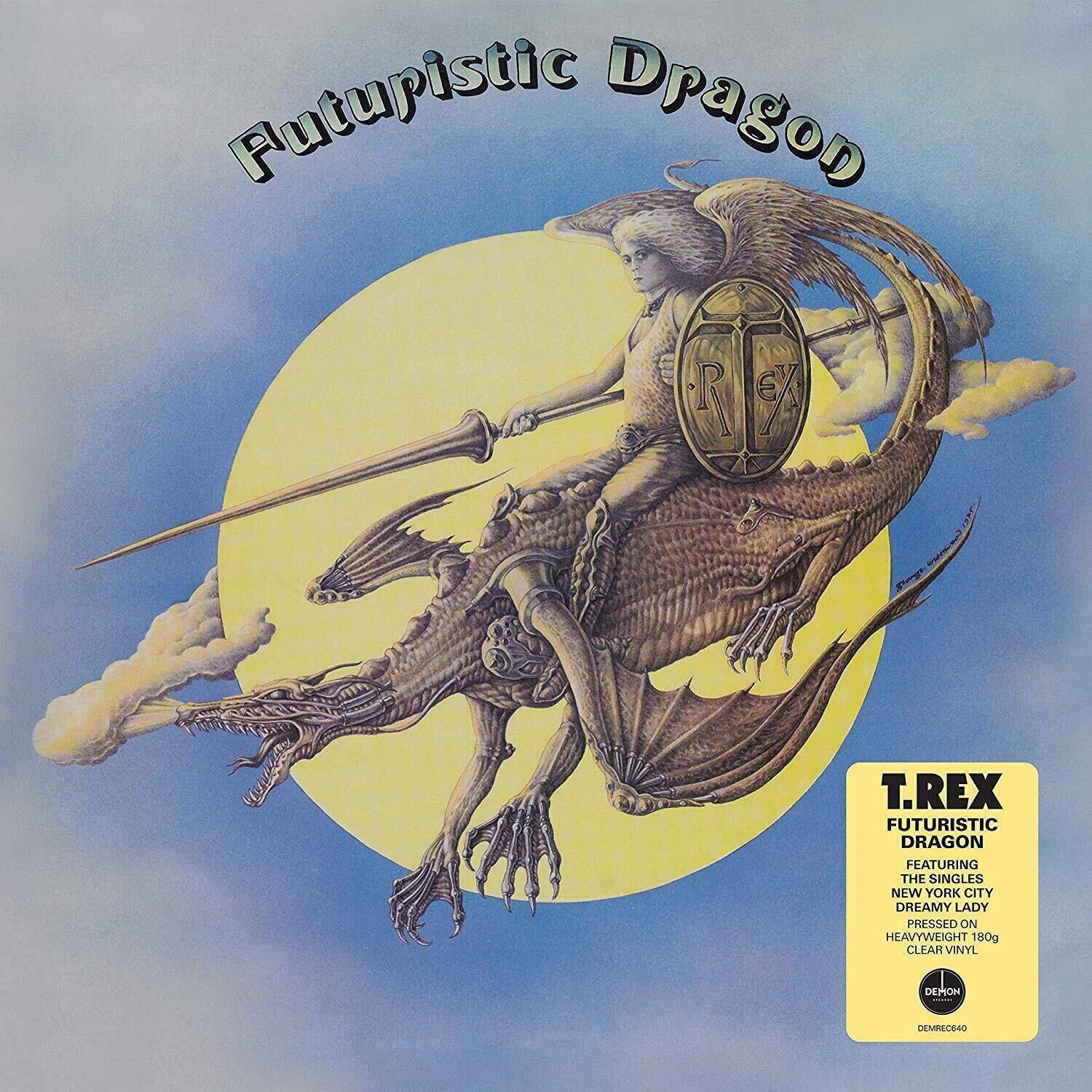 Futuristic Dragon

T.REX  
FUTURISTIC DRAGON  
FEATURING THE SINGLES  
NEW YORK CITY  
DREAMY LADY  
PRESSED ON HEAVYWEIGHT 180g CLEAR VINYL  
DEMON  
DEMONRECS40