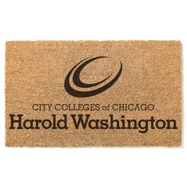 Jardine - Harold Washington College Phoenix 18" x 30" Team Logo Doormat - Brown