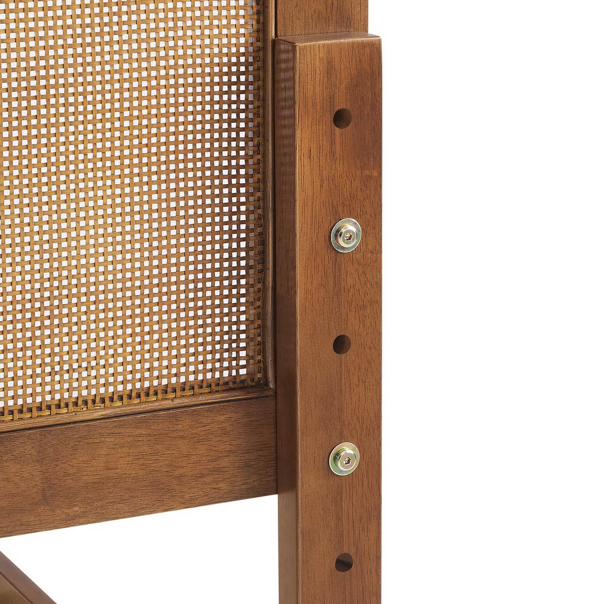 Alt View 7. Modway - Sirocco Rattan and Wood Full Platform Bed - Brown.