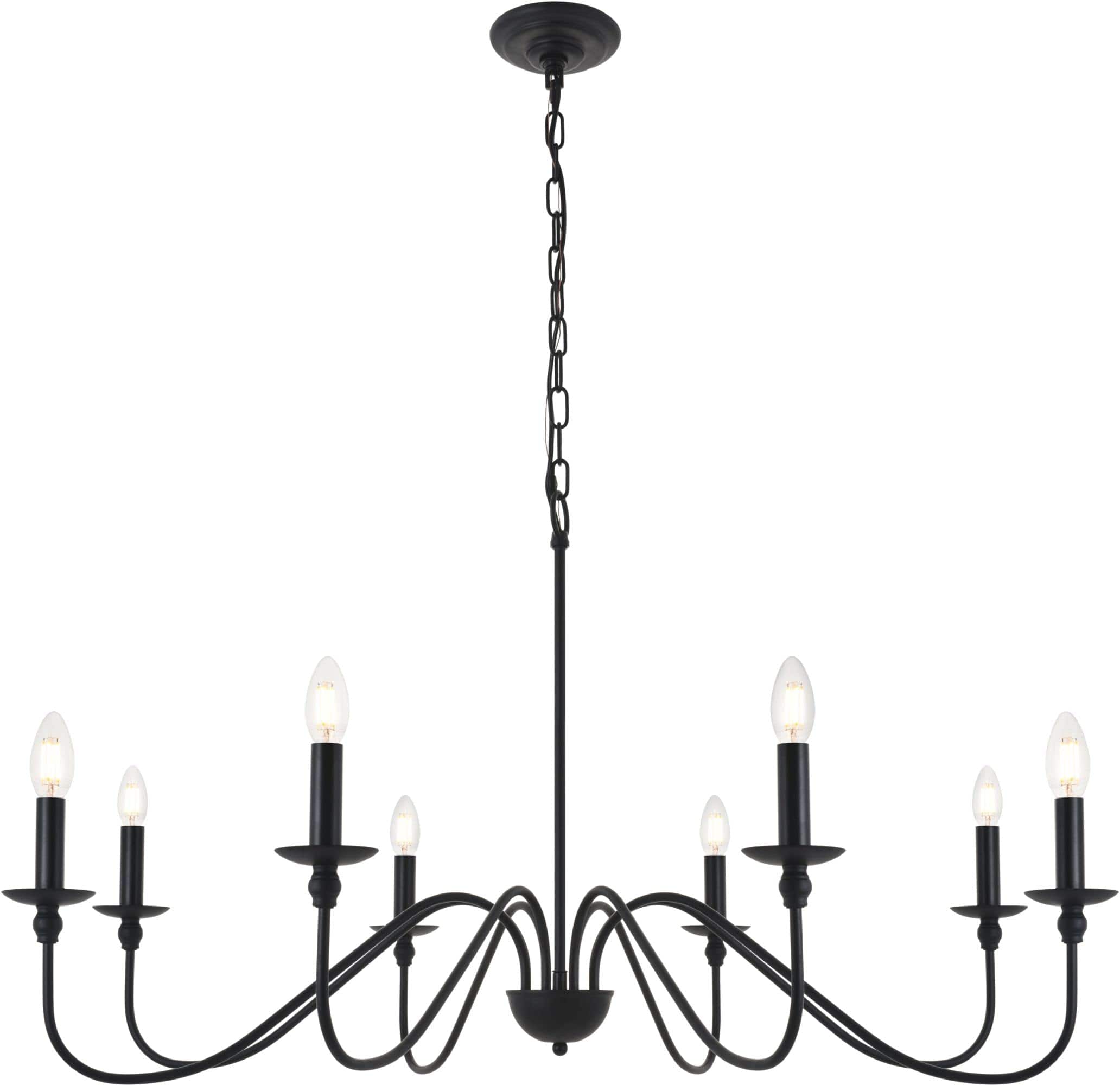 Living District - Rohan 8 light Pendant - Matte Black price history on PriceWatchPro