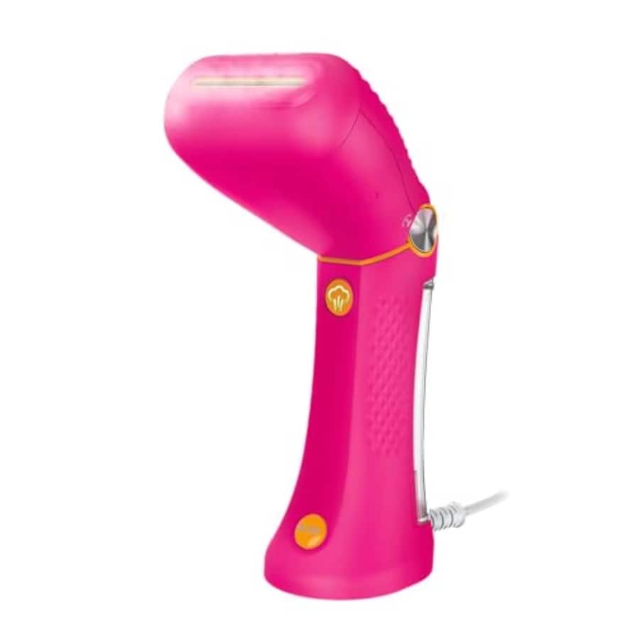 Luckbyte - Handheld Garment Steamer Small Size Big Power for Home Office Travel Dual Voltage - Pink