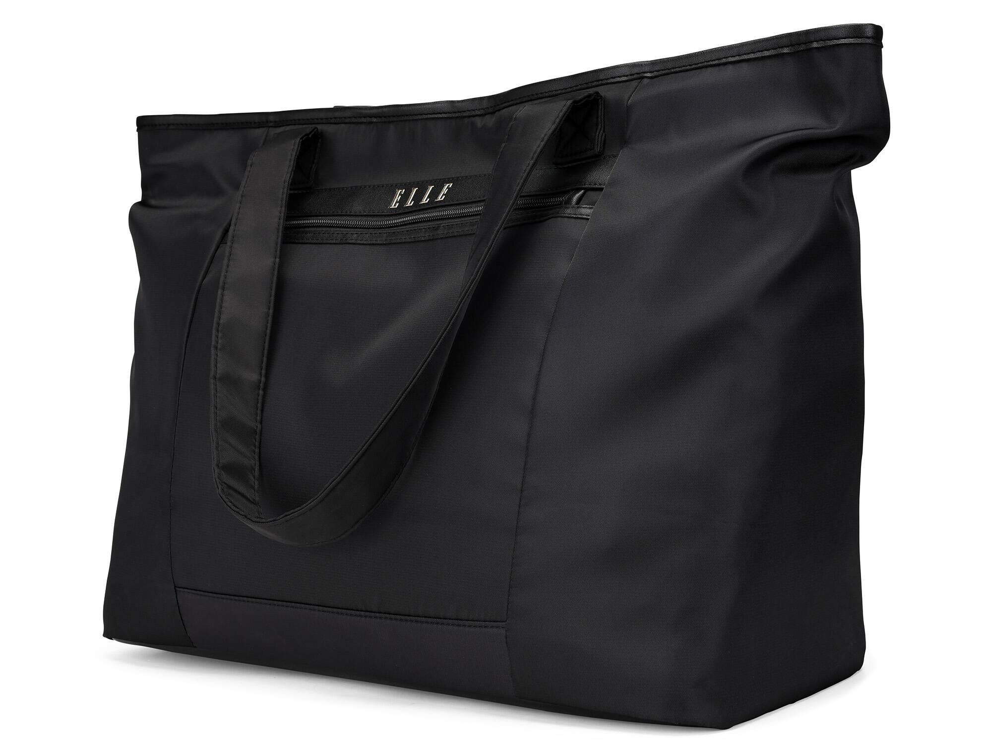 Alt View 2. Elle - ELLE Rendezvous 38L Twill Weekender Duffel Bag | Black - Black.
