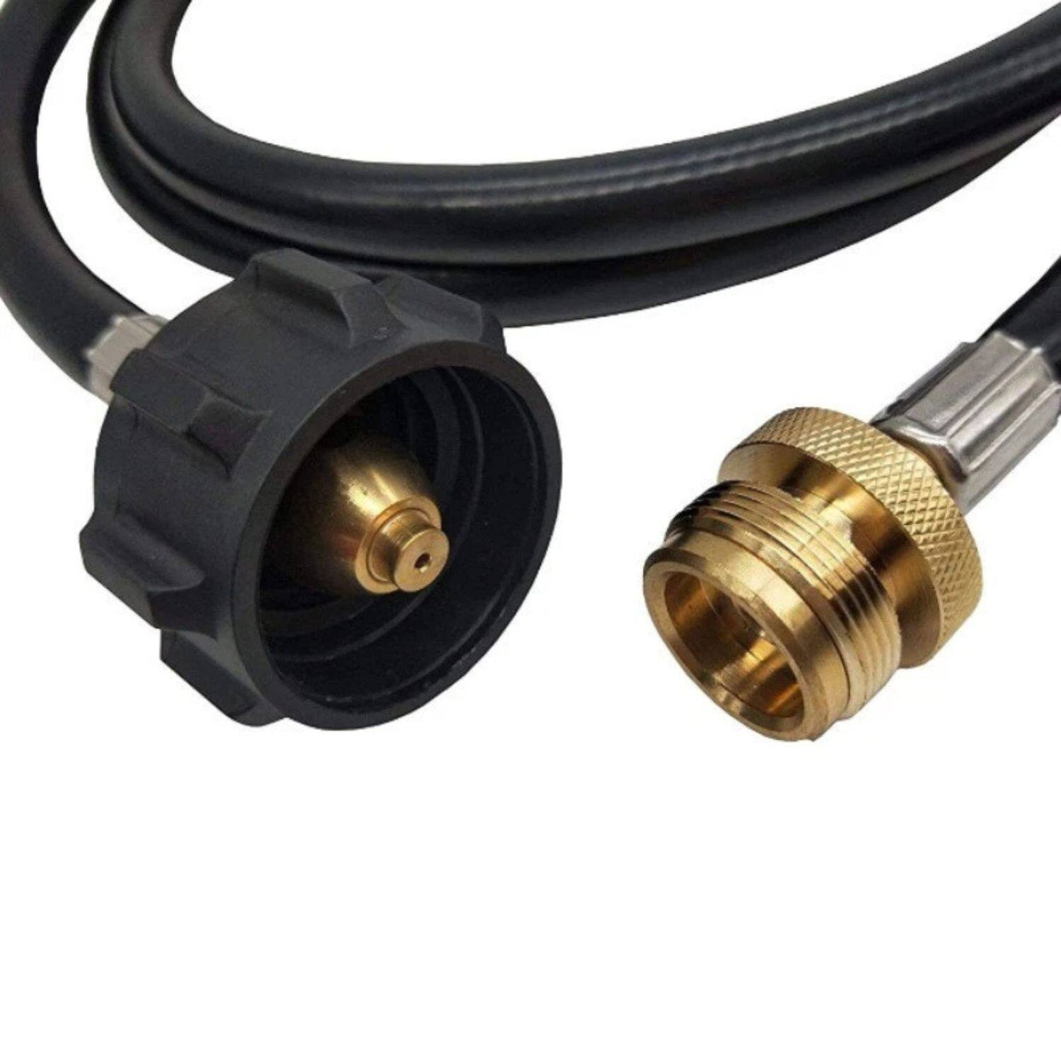 Back. Home Collection - 6 Ft Propane Adapter Hose – 1lb to 20lb Converter Replacement Hose for Propane Tank Connection (Grill, Heater, or Stove.