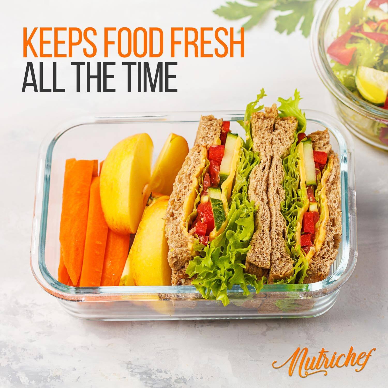 KEEPS FOOD FRESH ALL THE TIME  
Nutrichef